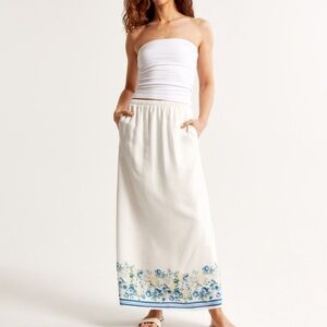 Abercrombie Faux Silk Maxi Skirt